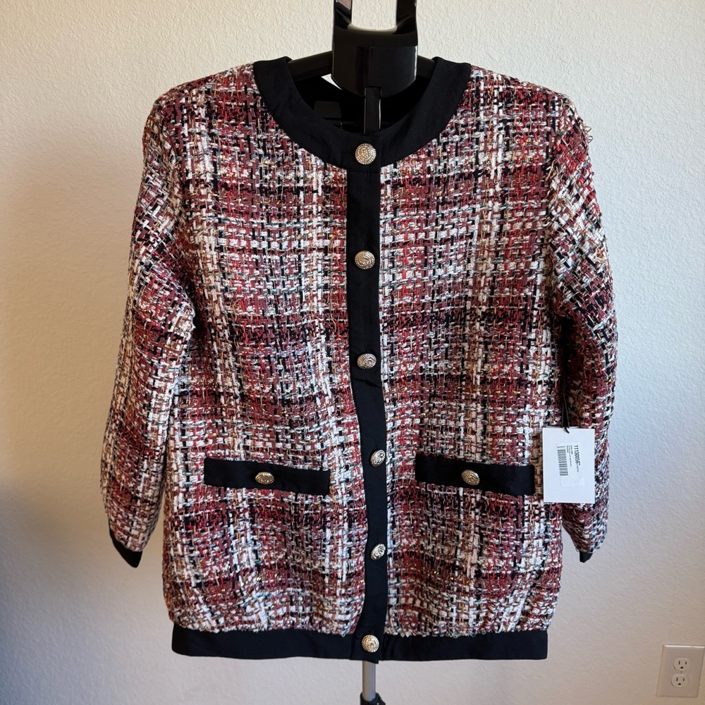 ☀️NEW☀️LINI Multicolor Tweed Jacket - Picture 2 of 10